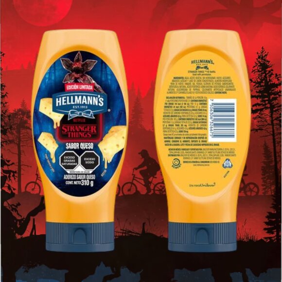 Hellman's Stranger Things Cheese Dressing - Aderezo Hellman's Queso (310gr/10oz) - Picture 2 of 6